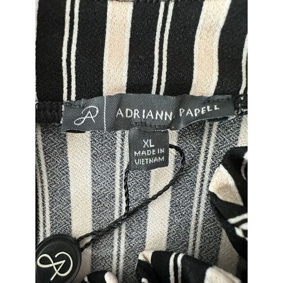 Adrianna Papell Top Women's XL Sleeveless Stretch Ruffle Mock Neck Tank New - Picture 3 of 11